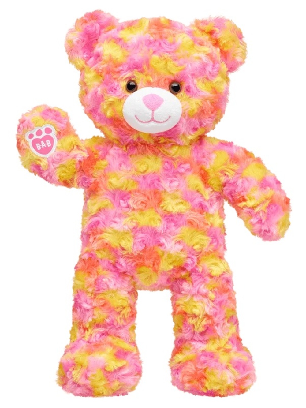 Build A Bear Workshop Sun Sparkle Tedddy 17” Stuffed PlushToy Pink Orange Yellow